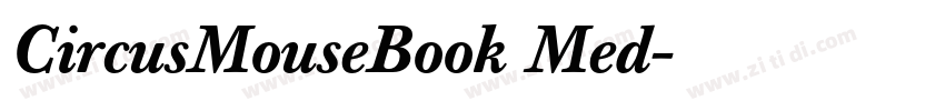 CircusMouseBook Med字体转换